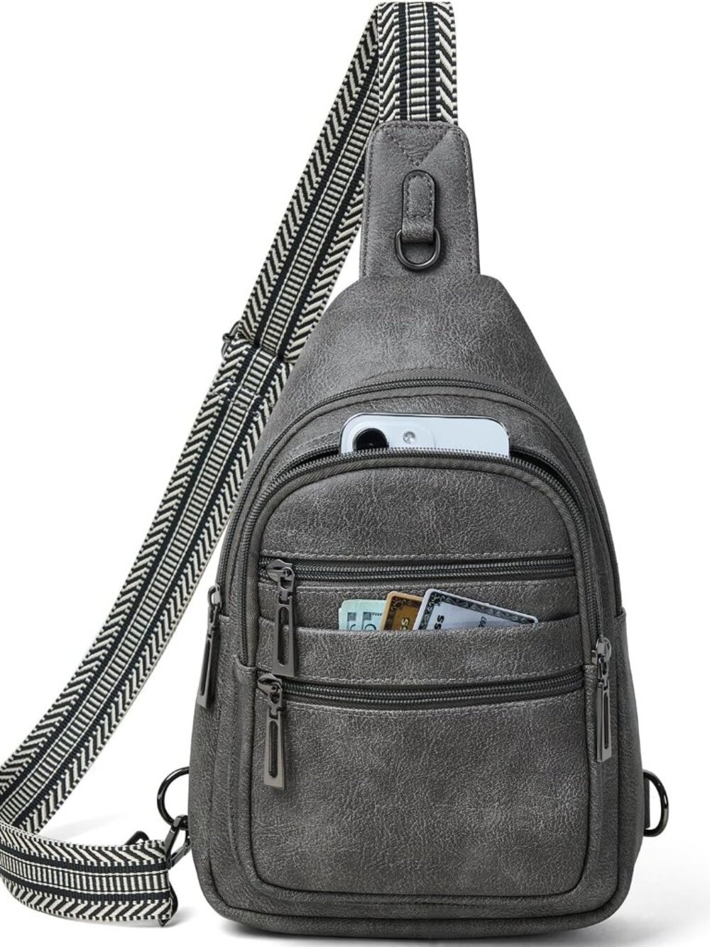 Sling Bag for Women Crossbody Bags Sling Purse Cross Body Backpack Vegan Leather - Picture 1 of 9